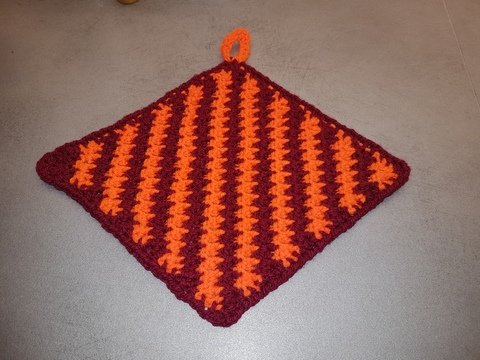 Häkelanleitung Topflappen India