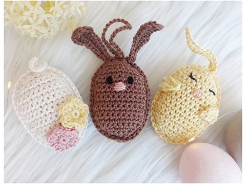 Osteranhänger, kostenlose Häkelanleitung