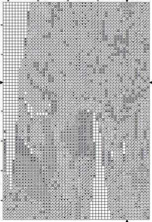 Flower W Alphabet Monogram 1 Cross Stitch Pattern PDF