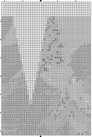 Flower X Alphabet Monogram 1 Cross Stitch Pattern PDF