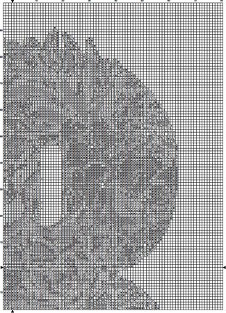 Succulent B Alphabet Letter Monogram Cross Stitch Pattern PDF