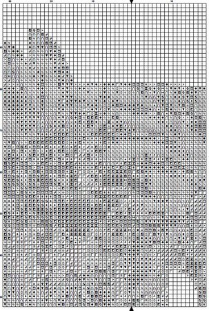 Succulent D Alphabet Letter Monogram Cross Stitch Pattern PDF