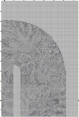 Succulent D Alphabet Letter Monogram Cross Stitch Pattern PDF