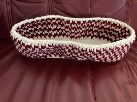 Anleitung gehäkelter Filzkorb