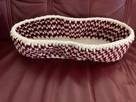 Anleitung gehäkelter Filzkorb