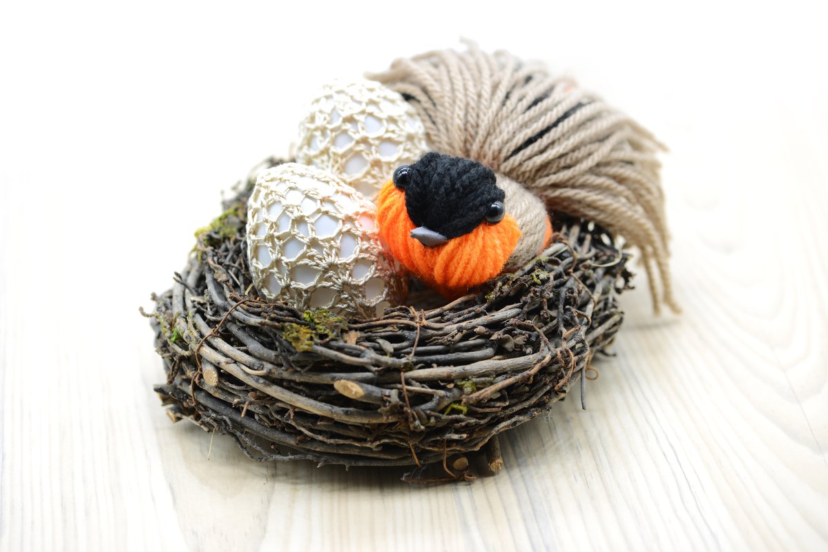 Bastelanleitung Gimpel Wollvogel - Bild 2