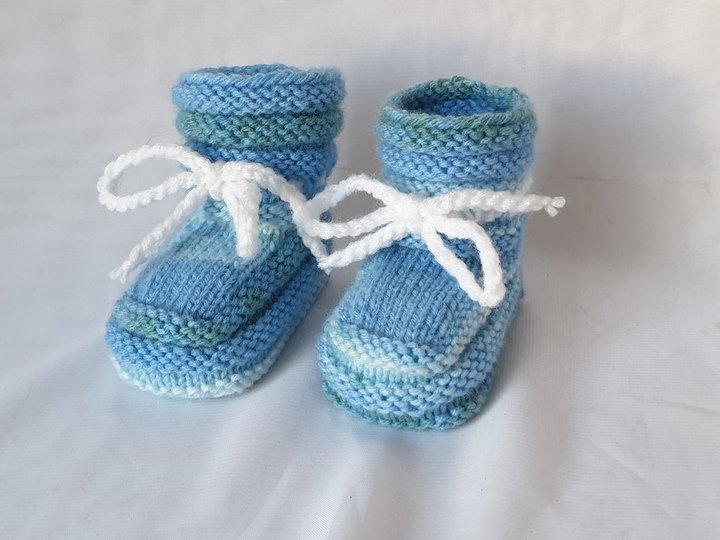 Strickanleitung Baby-Schuhe, Babyschuhe,  Sohlenlänge ca. 10 cm  #286