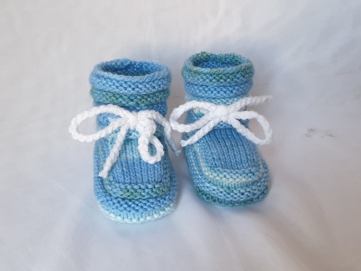 Strickanleitung Baby-Schuhe, Babyschuhe,  Sohlenlänge ca. 10 cm  #286
