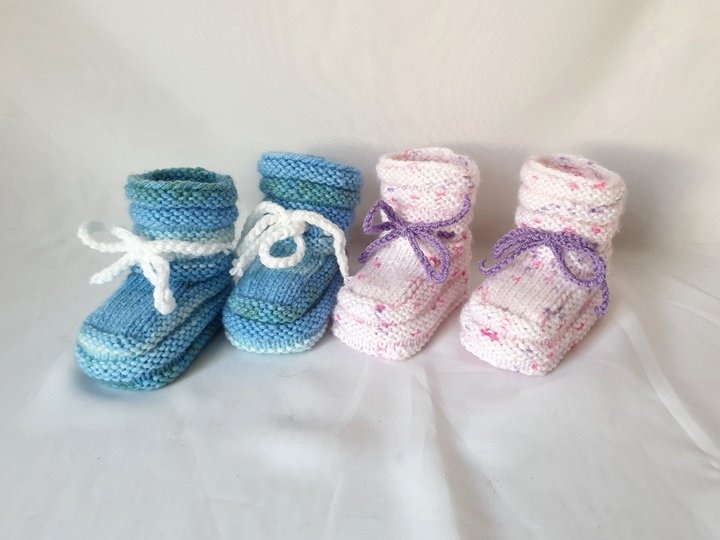 Strickanleitung Baby-Schuhe, Babyschuhe,  Sohlenlänge ca. 10 cm  #286