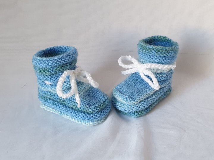 Strickanleitung Baby-Schuhe, Babyschuhe,  Sohlenlänge ca. 10 cm  #286