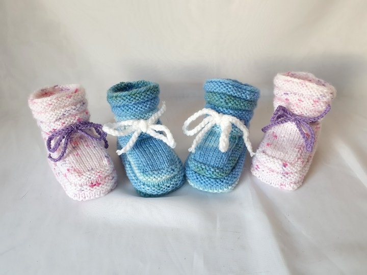 Strickanleitung Baby-Schuhe, Babyschuhe,  Sohlenlänge ca. 10 cm  #286