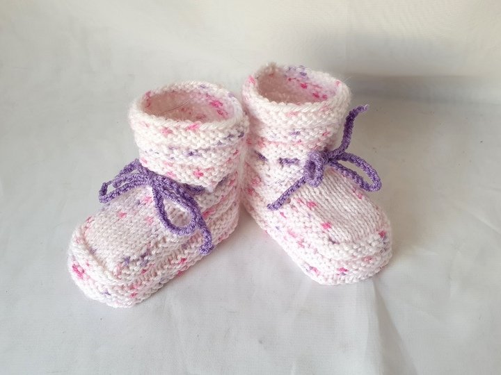 Strickanleitung Baby-Schuhe, Babyschuhe,  Sohlenlänge ca. 10 cm  #286
