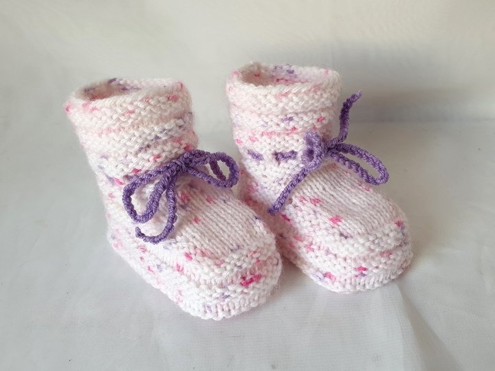 Strickanleitung Baby-Schuhe, Babyschuhe,  Sohlenlänge ca. 10 cm  #286