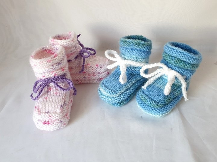 Strickanleitung Baby-Schuhe, Babyschuhe,  Sohlenlänge ca. 10 cm  #286