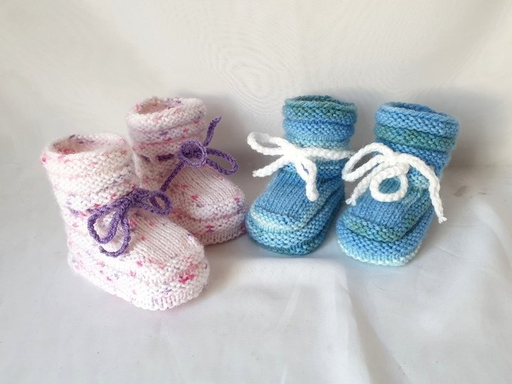 Strickanleitung Baby-Schuhe, Babyschuhe,  Sohlenlänge ca. 10 cm  #286
