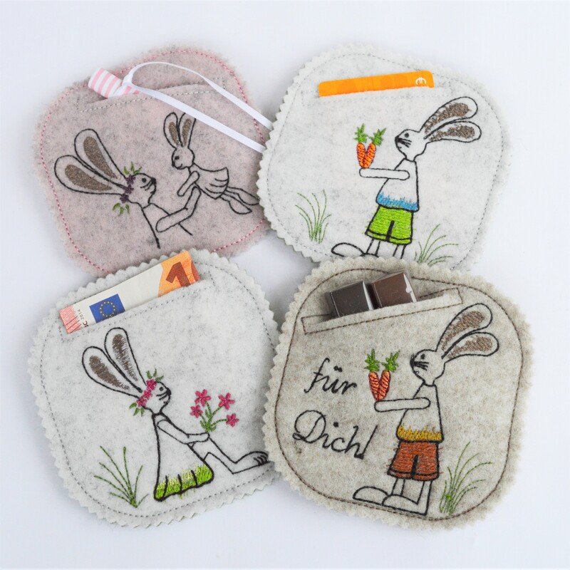 Stickdatei ITH Wunscherfüller Hasen Hasenfamilie - Bild 6