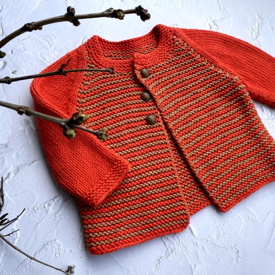 Strickanleitung Kinderjacke MIRA Größe 68 – 98