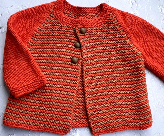 Strickanleitung Kinderjacke MIRA Größe 68 – 98