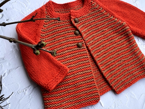 Strickanleitung Kinderjacke MIRA Größe 68 – 98