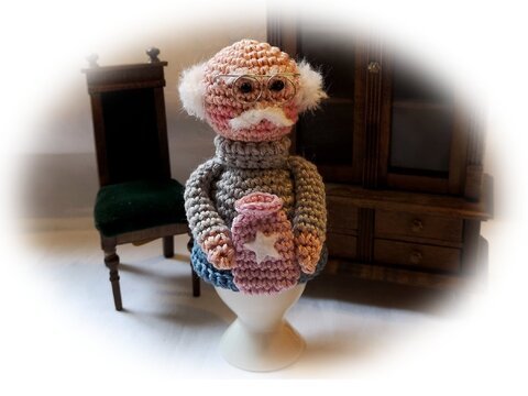 Häkelanleitung Eierwärmer Opa Willi