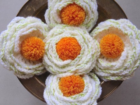 Häkel Anleitung Blume Dottergelb