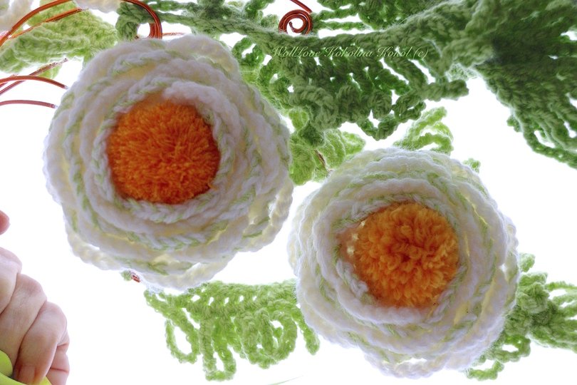 Häkel Anleitung Blume Dottergelb