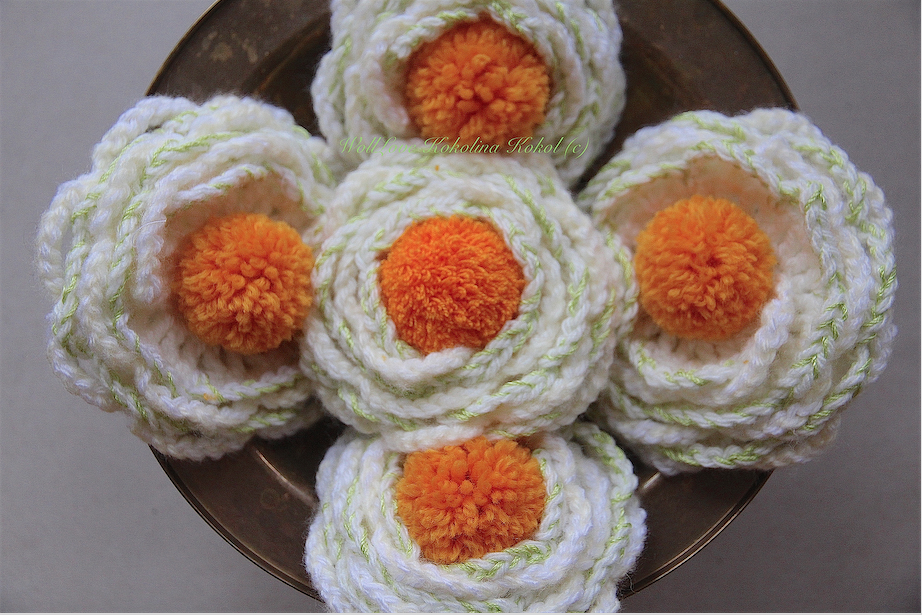 Häkelanleitung Blume Dottergelb + Blatt take me to fairyland - Bild 8