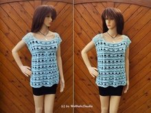 Häkelanleitung Netzshirt/ Sommershirt "Sara" - alle Größen