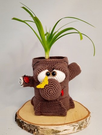 Crochet Pattern "Klaus" the tree jar final