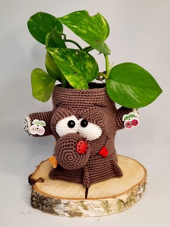 Crochet Pattern "Klaus" the tree jar final