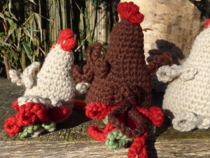 Anleitung Gehäkelte Hühnerparade