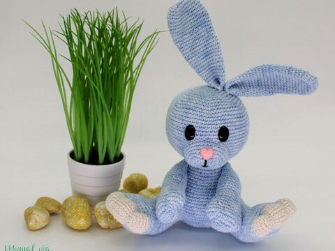 Kuschel Hase, mini - Häkelanleitung