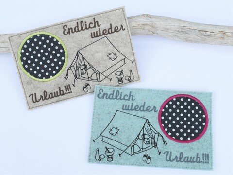 Stickdatei Mugrug Zelt Camping