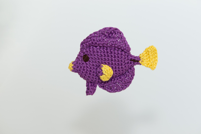 Crochet Pattern of Blub the Purple Tang