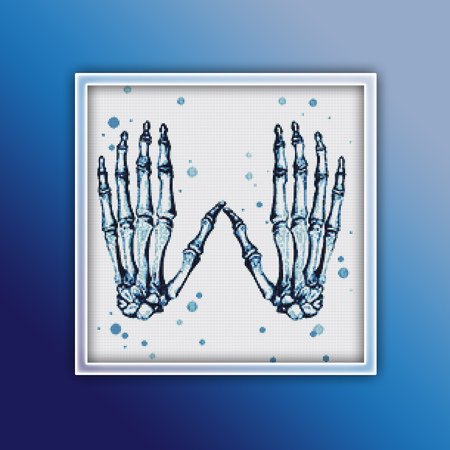 Anatomy Hands 1 Cross Stitch Pattern PDF