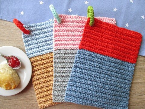 Topflappen DENIM | Häkelanleitung