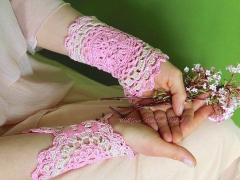 Häkelanleitung Stulpe Handtörtchen