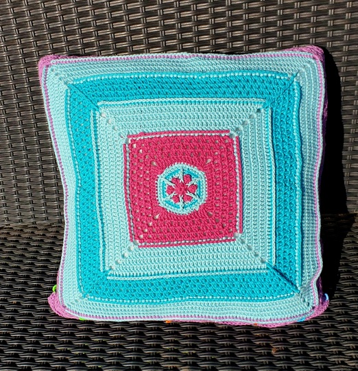 Häkelanleitung Kissen "Rosenkavalier"