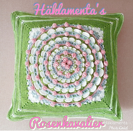 Häkelanleitung Kissen "Rosenkavalier"