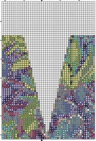 Succulent Y Alphabet Letter Monogram Cross Stitch Pattern PDF