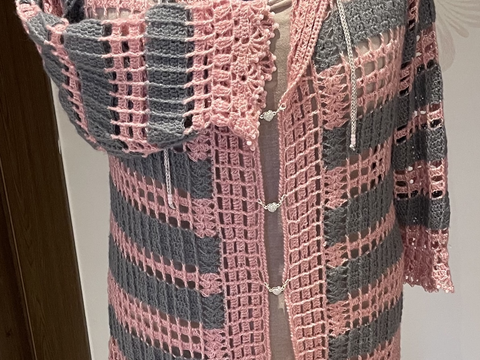 "All Season 2" Gehäkelte Jacke mit oder ohne Kapuze