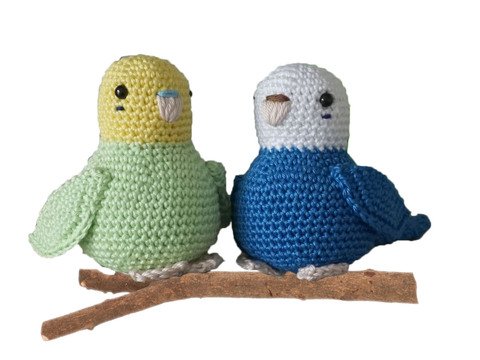 Häkelanleitung für die Wellensittiche Jamie & Flocke
