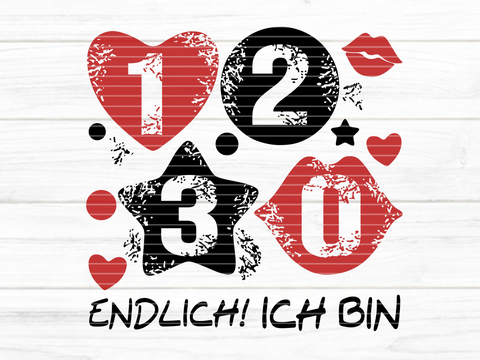 Zahlen Set 1 2 3 0 Plotterdatei SVG DXF FCM