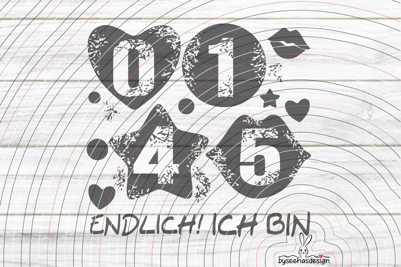 Zahlen Set 1 4 5 0 Plotterdatei SVG DXF