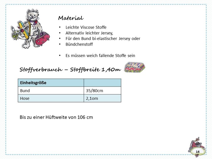 Marlene Hose Morgana Gr. 36-44 Schnittmuster