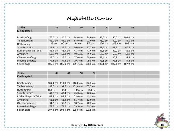 Marlene Hose Morgana Gr. 36-44 Schnittmuster