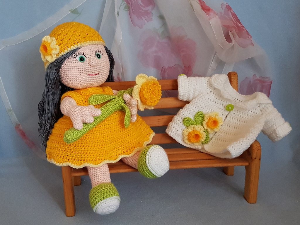 Häkelanleitung, Noemi das Narzissen Mädchen - Bild 6