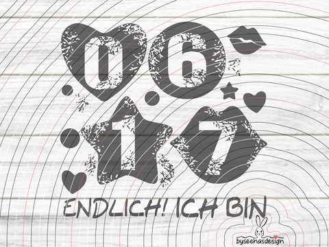 Zahlen Set 1 6 7 0 Plotterdatei SVG DXF