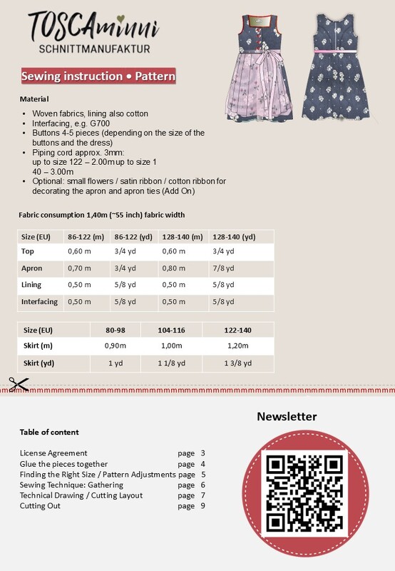 Resli Children's Dirndl Sewing Pattern, Sizes 80–140 - Image 11