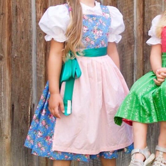 Resli Children's Dirndl Sewing Pattern, Sizes 80–140